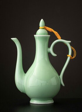 陶瓷青瓷酒具中式创意白酒分酒器古风仿古酒壶 家用倒酒壶 醒酒器