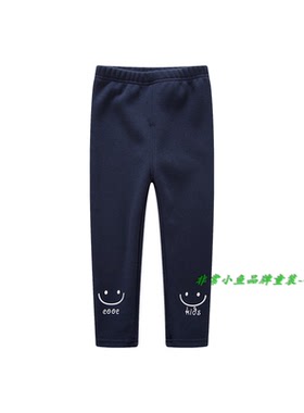 非常小鱼2018深秋冬童装38966女童针织绒裤打底裤100-140满百包邮