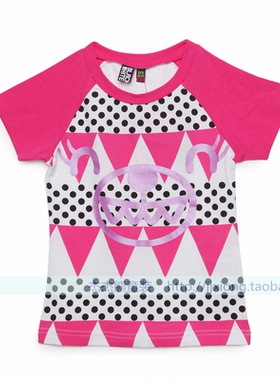 黑白熊BW10584女童夏季短袖T恤莫代尔童装上衣100-140码