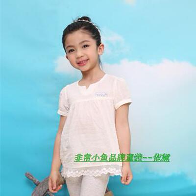 夏季纯棉半袖衬衫童装满百包邮