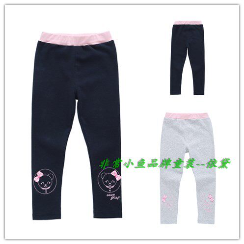非常小鱼2018春款童装38196女童打底裤童装裤子90-130满百包邮