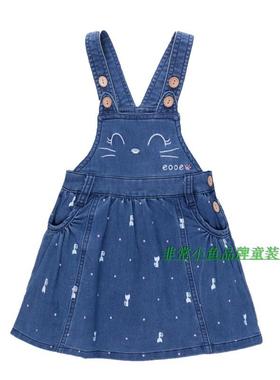 非常小鱼2016秋款童装26705女童牛仔背带裙90-120满百包邮