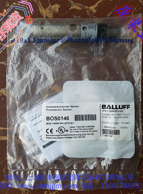BOS0146 原装正品 BALLUFF 巴鲁夫 光电开关 BOS18MR-PA-LR10-S4