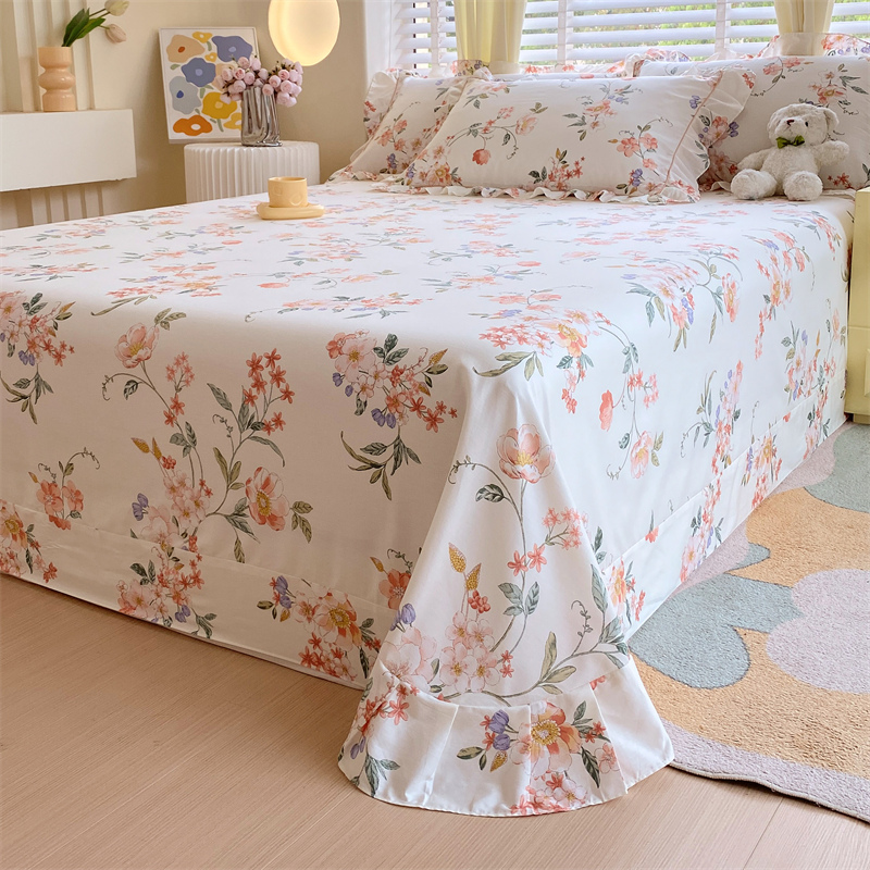 床单单件纯棉100全棉2024新款