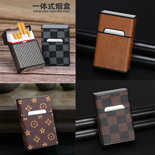 皮革烟盒防压防潮个性花纹