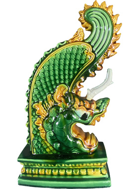 琉璃工艺品鸱吻装饰摆件