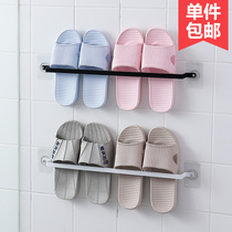 浴室拖鞋架免打孔壁挂卫生间收纳神器门后墙简易厕所放鞋子置物架