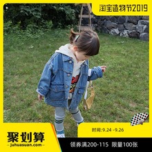 女童牛仔外套宝宝中小童夹克宽松休闲外衣 新款 杨梅家童装 2019秋季