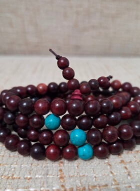 千古之砂大叶紫檀108手串男女款