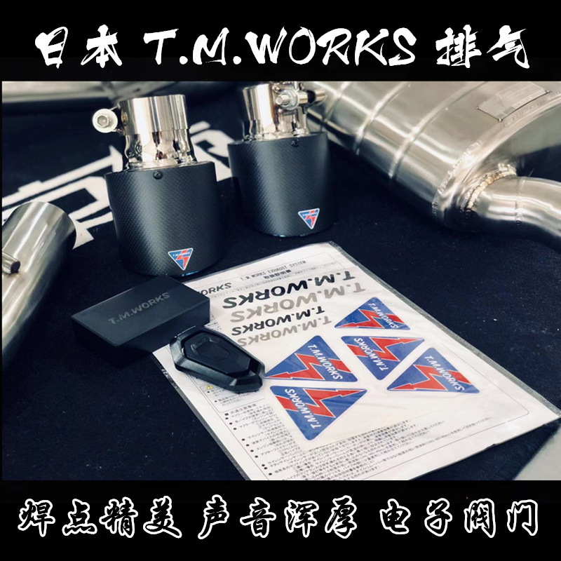 日本T.M.WORKS排气大众CC中尾阀门尚酷R直通/三元头段速腾迈腾