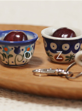 波兰钥匙链欧式风陶器国内现货