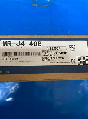 伺服驱动器，型号MR-J4-40B，实物拍摄，未使用