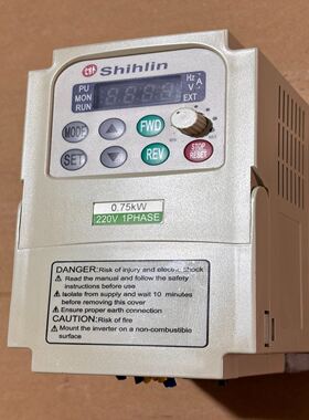 拆机 士林变频器，型号SS-021－0.7K-D，成色如图，