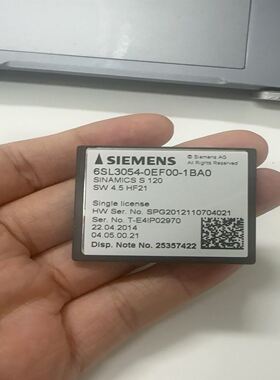 SIEMENS存储卡，型号6SL3054-0EF00-