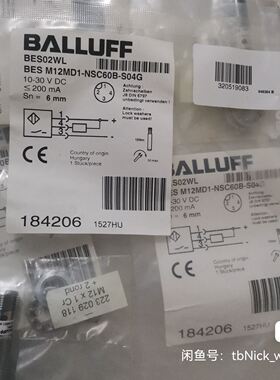 BALLUFF巴鲁夫 BES02WL BES M12MD1-