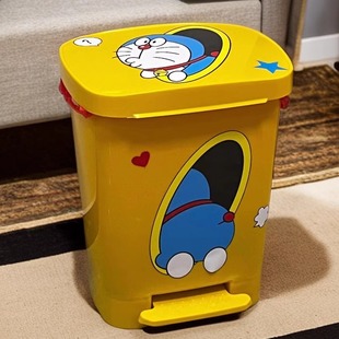 可爱卡通马桶贴纸垃圾桶防水创意机器猫贴画个性搞笑马桶盖装饰贴