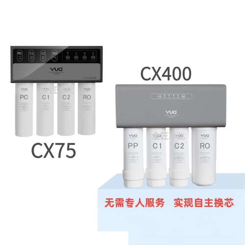 适配于优口净水器CX75滤芯净水机CX400滤芯PP复合C1C2活性炭RO膜
