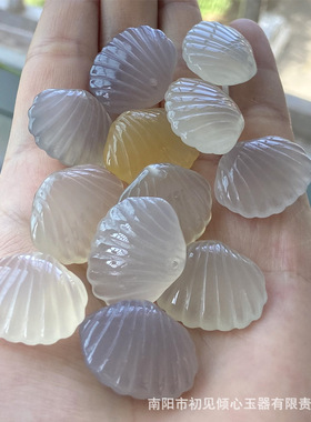 吊坠玉石天然男女贝壳