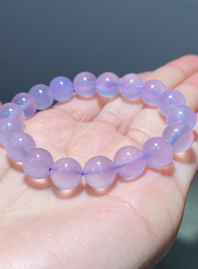 天然紫罗兰玛瑙玉髓手串手链