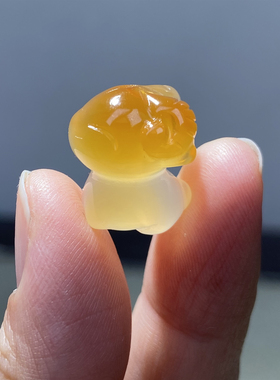 天然冰透俏色羊玛瑙项坠女款