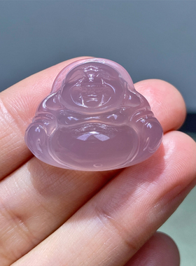 天然原色紫佛公吊坠帝王紫