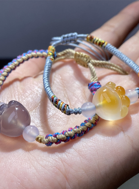 猫爪手链玛瑙简约男女