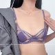 内衣薄款 夏 大胸显小女士性感纯欲紫色高级感上托防下垂文胸罩套装