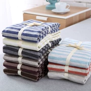 Không in đơn giản gối bông cotton đan gối Scorpio cotton sọc màu rắn bộ không thể đủ bóng 48 * 74cm - Gối trường hợp