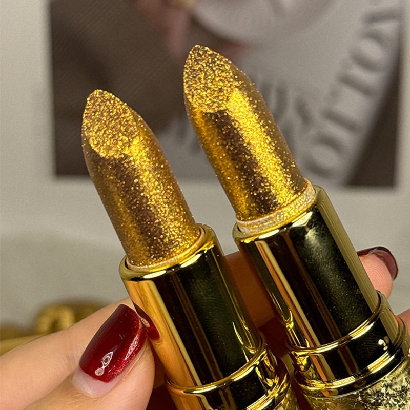 正品保证sherffy金色珠光口红女保湿滋润高级感高颜值个性唇膏