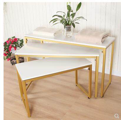 商场服装中岛桌展示架高低小桌子包包展示桌服装店流水台展示台