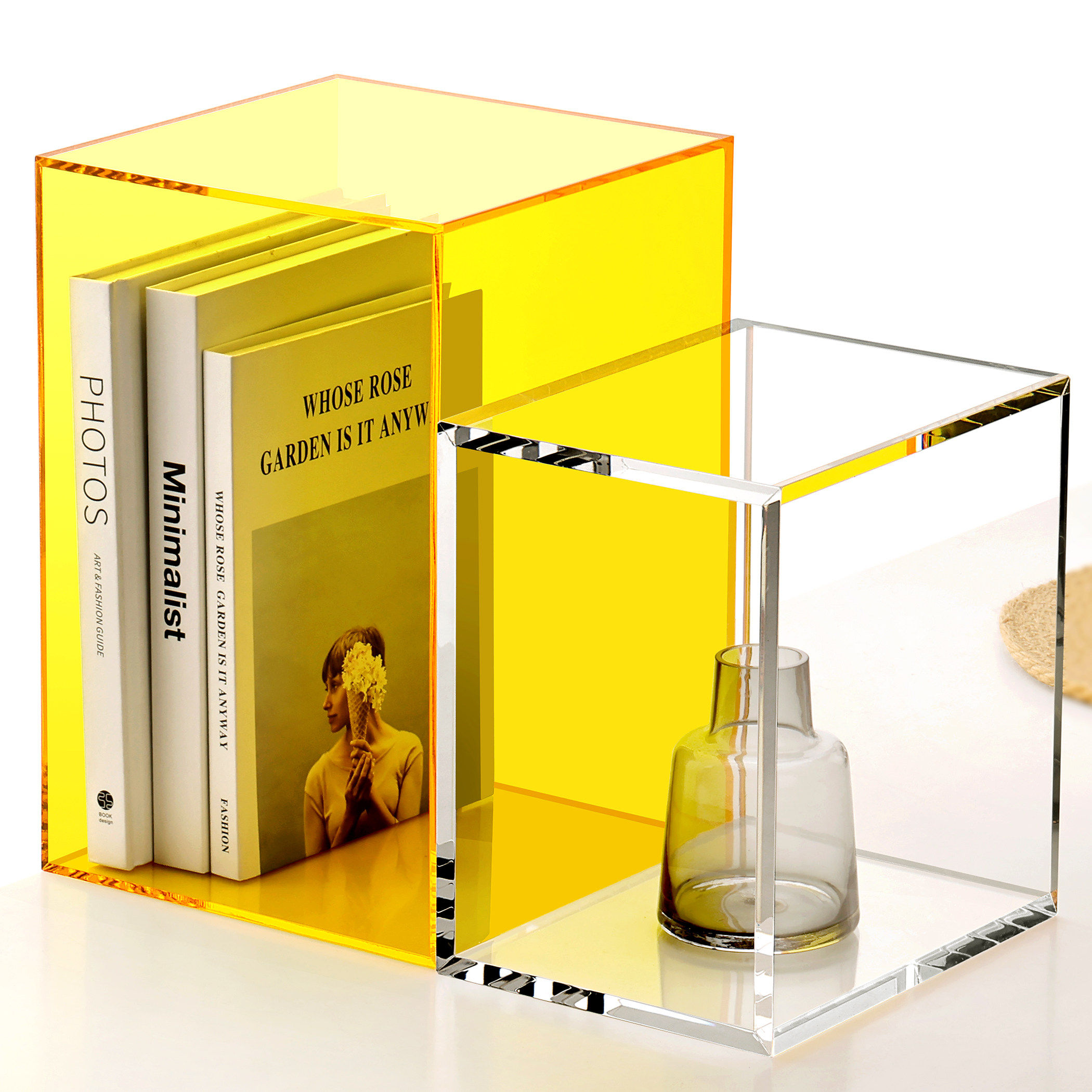 亚克力透明展示盒彩色桌面上墙置物收纳盒子盲盒手办书本收纳定制,基础建材,亚克力板,淘宝优惠券,粉丝福利购,淘宝优惠卷