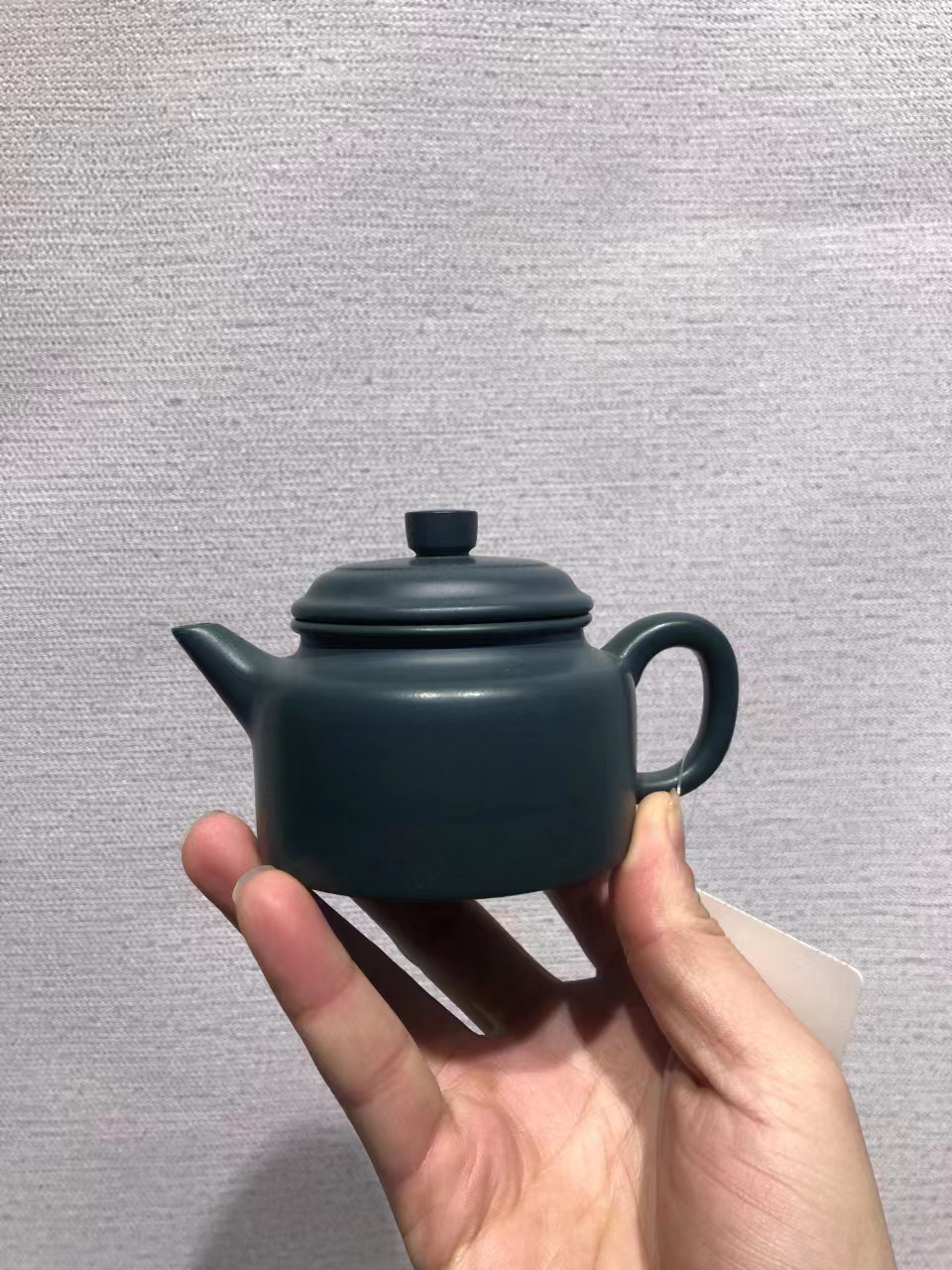 宜兴紫砂壶全手工正品保真茶壶原矿墨绿泥收藏国工韩洪波德钟壶