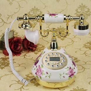 特价包邮婚庆田园复古仿古有线电话老式古董陶瓷家用固定电话座机