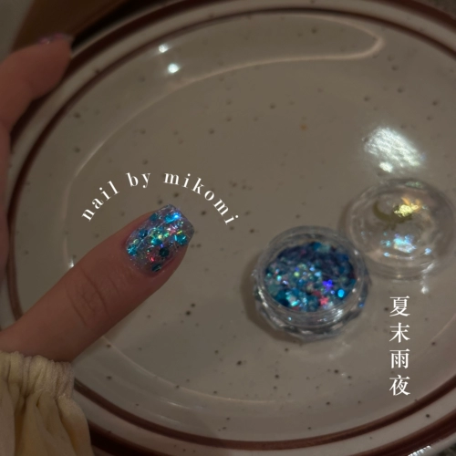Mikomi Homemade Korea ins indmei Sequints мигает белое пятно для ногтей, небольшая красная книга рекомендуется