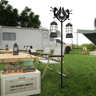 花架支撑杆悬挂灯架节日装饰品灯串垂钓太阳能灯笼灯露营灯支架子