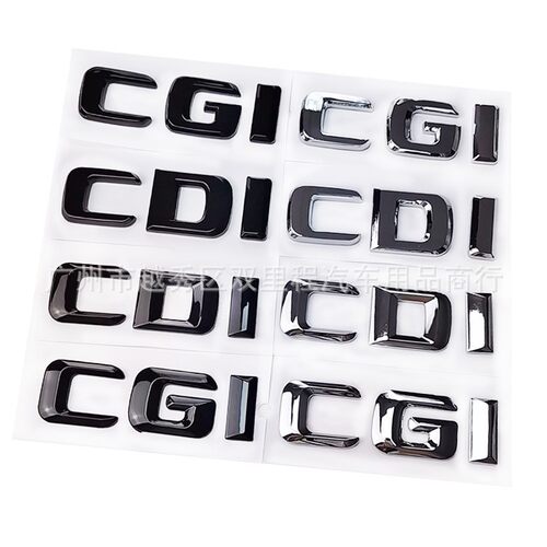 奔驰C级E级S级CGICDI字母标车贴