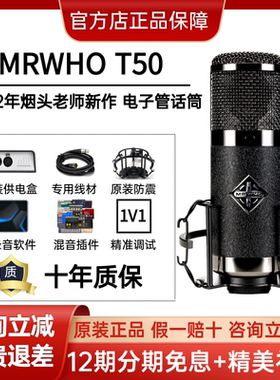 MRWHO T50电子管电容麦克风烟头老师手作新款高端话筒录音直播