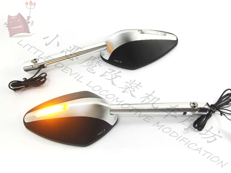 适用本田CBR600RR CBR1000RR CB400带LED转向灯改装后视镜/倒后镜