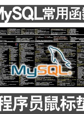 程序员鼠标垫MYSQL函数idea快捷键git命令php编程python桌垫linux