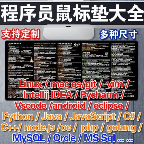 编程快捷键函数鼠标垫