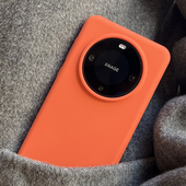 爱马仕橙华为mate60proRS液态硅胶壳小米13ultra超薄适用HuaweiP50防摔nova12金橘色40男女款 note13pro