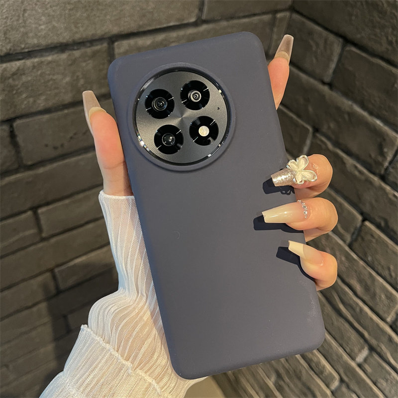ins质感黑适用OnePlus/一加13液态硅胶1+13手机壳新款全包防摔壳简约
