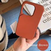 复古ins美拉德棕色适用小米14Pro液态硅胶15手机壳K70红米K60小众网红13高级纯色note12pro 软糯耐脏全包k50