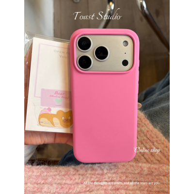 玫红色适用14小米17/15手机壳液态硅胶13冬季12暖色Note15pro+红米K90promax冷T色k80防摔K70耐脏k60