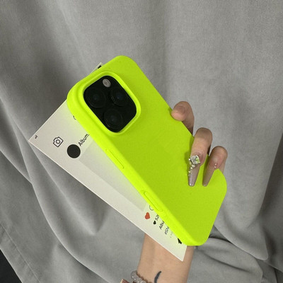 荧光绿适用Realme真我GT8手机壳GT8Pro液态硅胶GT7pro简约GT7全包镜头GTneo5橡皮感se防摔neo6防滑高级感情侣