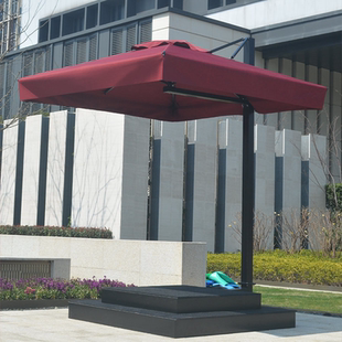 厂家保安伞岗亭伞物业伞立岗台形象指挥岗遮阳伞保安亭站岗台伞