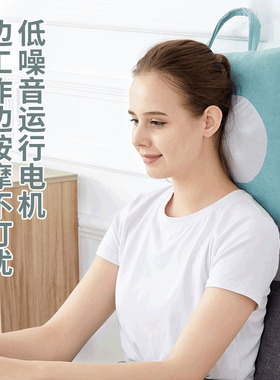 跨境智能按腰枕靠枕热敷按腰靠护腰椎多功能办公家用抱枕