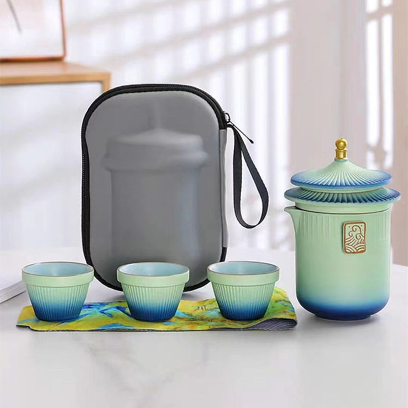 商务礼故宫功夫茶具套装露营户外旅行便捷式泡茶壶轻奢简约
