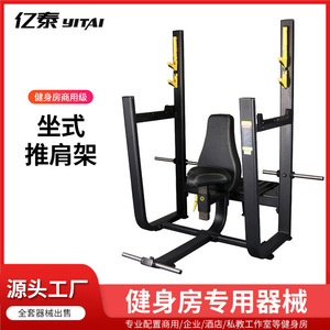 坐式推肩架健身房商用美体训练器材卧推举重架力量健身器械