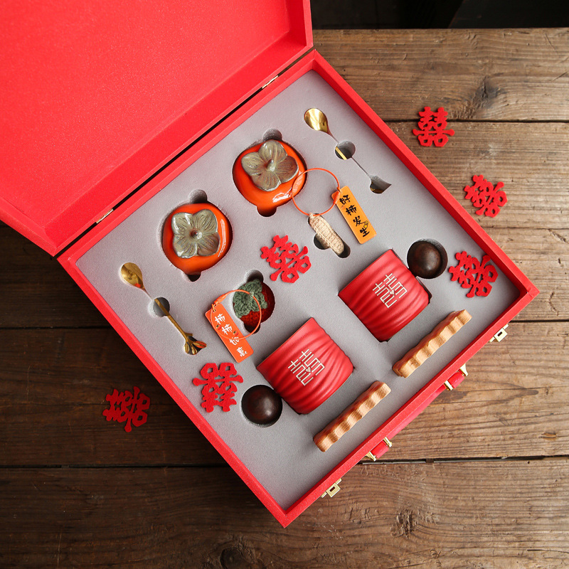 好事发生结婚礼物送新人订婚礼闺蜜新娘杯子套装陪嫁实用